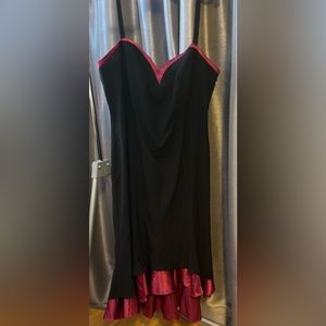 Venus high low sweetheart neck Strappy dress